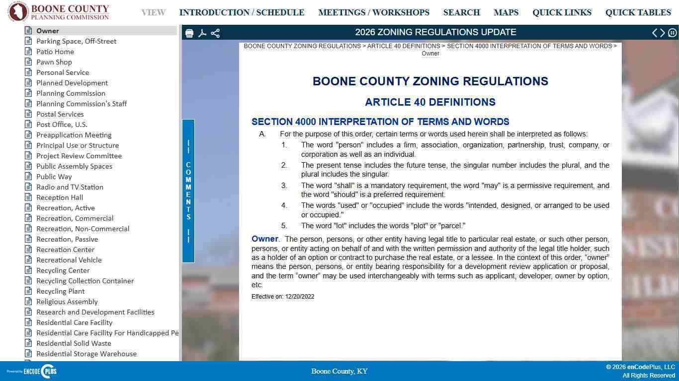 Document Viewer | 2026 ZONING REGULATIONS UPDATE