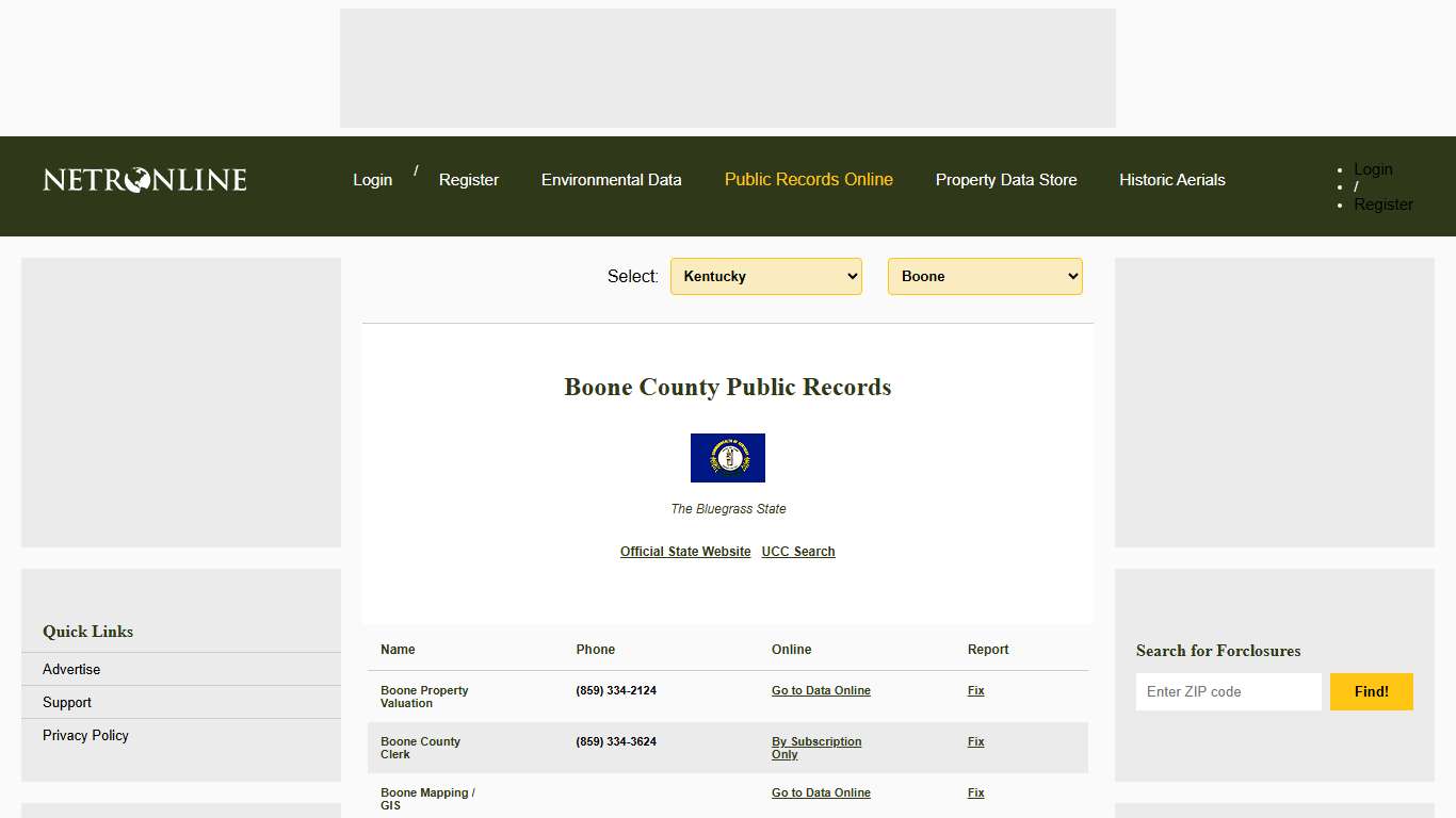 NETR Online • Boone • Boone Public Records, Search Boone Records, Boone Property Tax, Kentucky Property Search, Kentucky Assessor